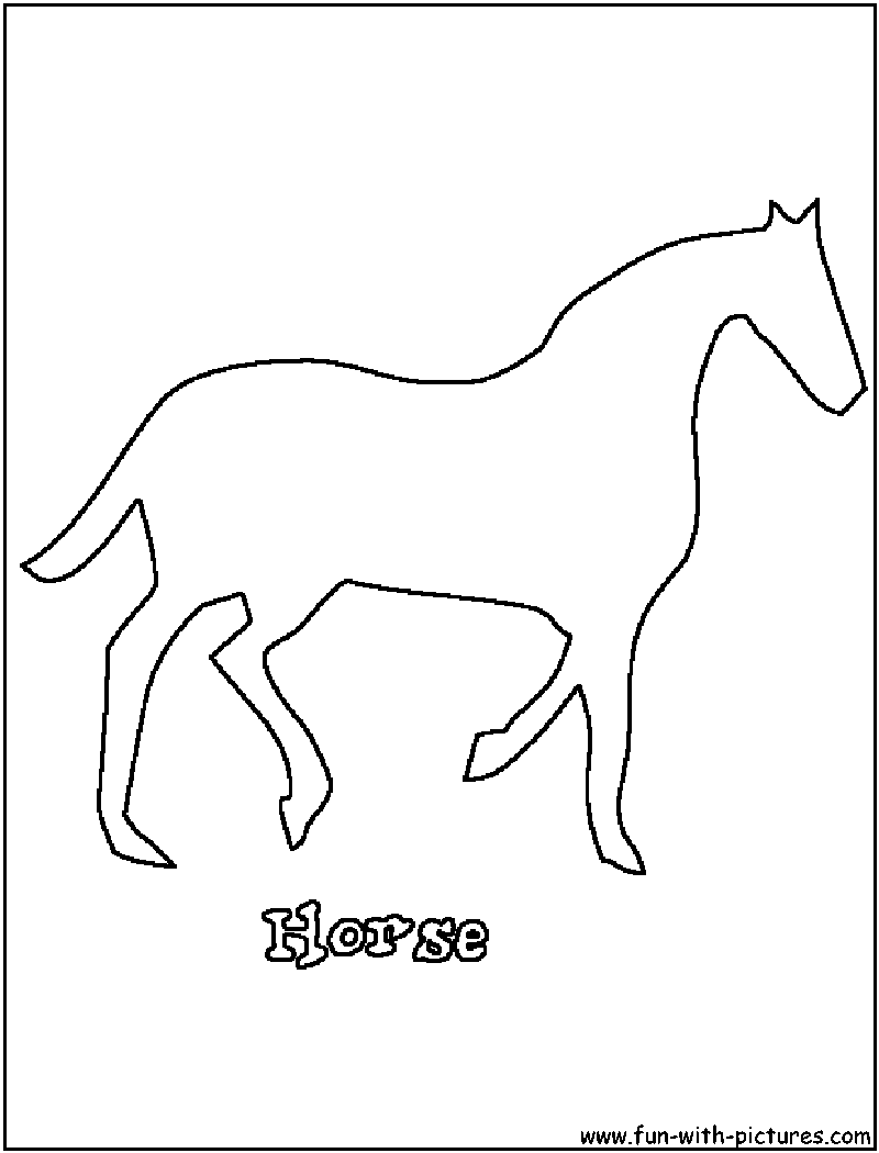 Disegno da colorare: Cavallo (Animali) #2330 - Pagine da Colorare Stampabili Gratuite