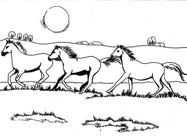 Disegno da colorare: Cavallo (Animali) #2338 - Pagine da Colorare Stampabili Gratuite