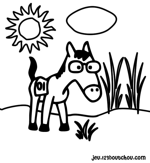Disegno da colorare: Cavallo (Animali) #2359 - Pagine da Colorare Stampabili Gratuite