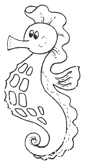 Disegno da colorare: Cavalluccio marino (Animali) #18649 - Pagine da Colorare Stampabili Gratuite