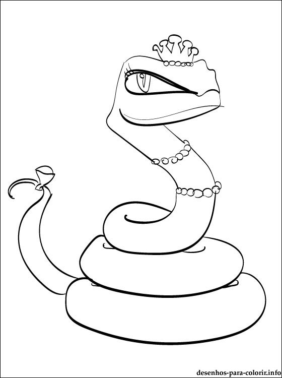 Disegno da colorare: Cobra (Animali) #3266 - Pagine da Colorare Stampabili Gratuite