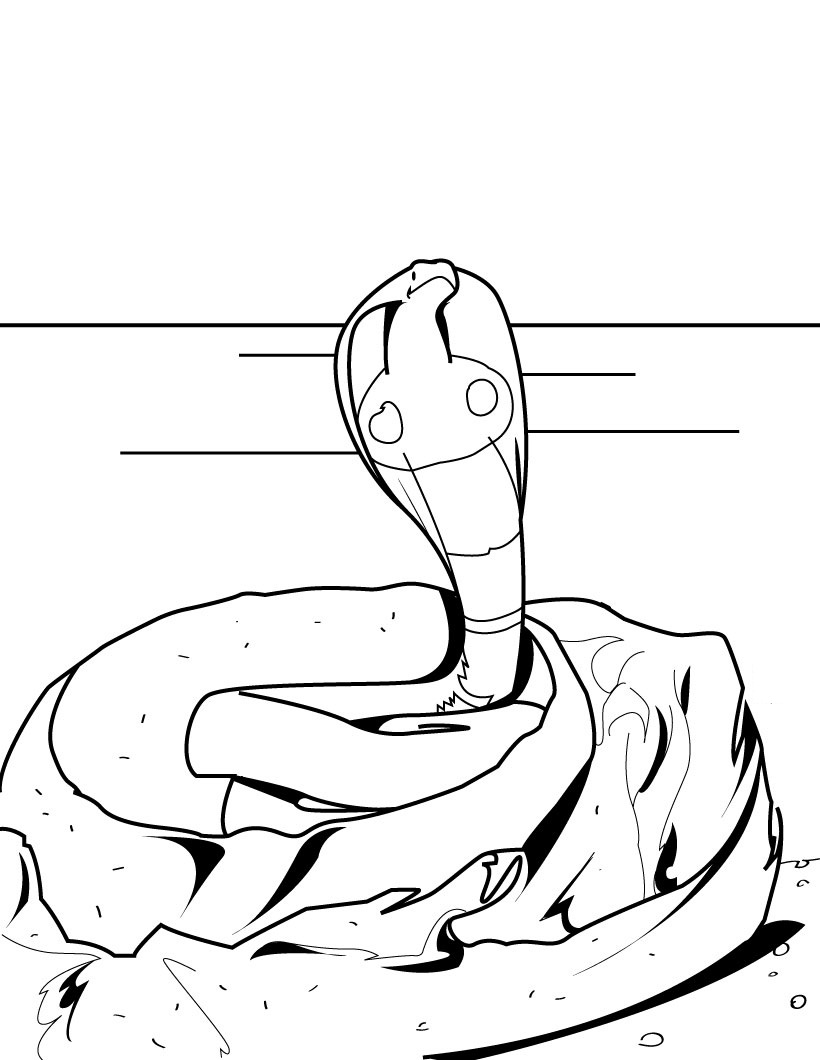 Disegno da colorare: Cobra (Animali) #3290 - Pagine da Colorare Stampabili Gratuite