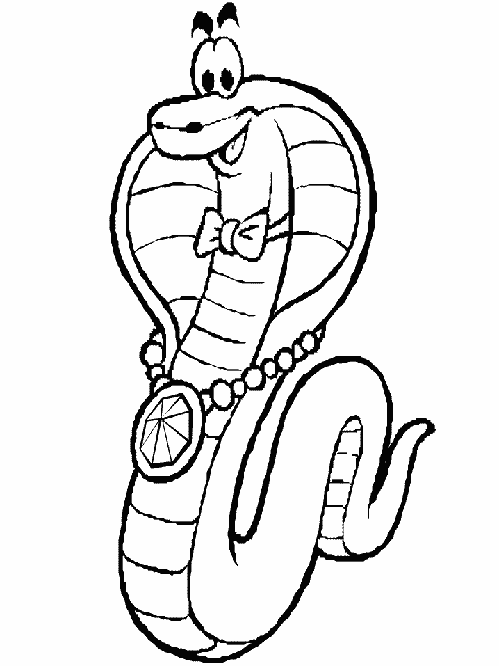 Disegno da colorare: Cobra (Animali) #3295 - Pagine da Colorare Stampabili Gratuite
