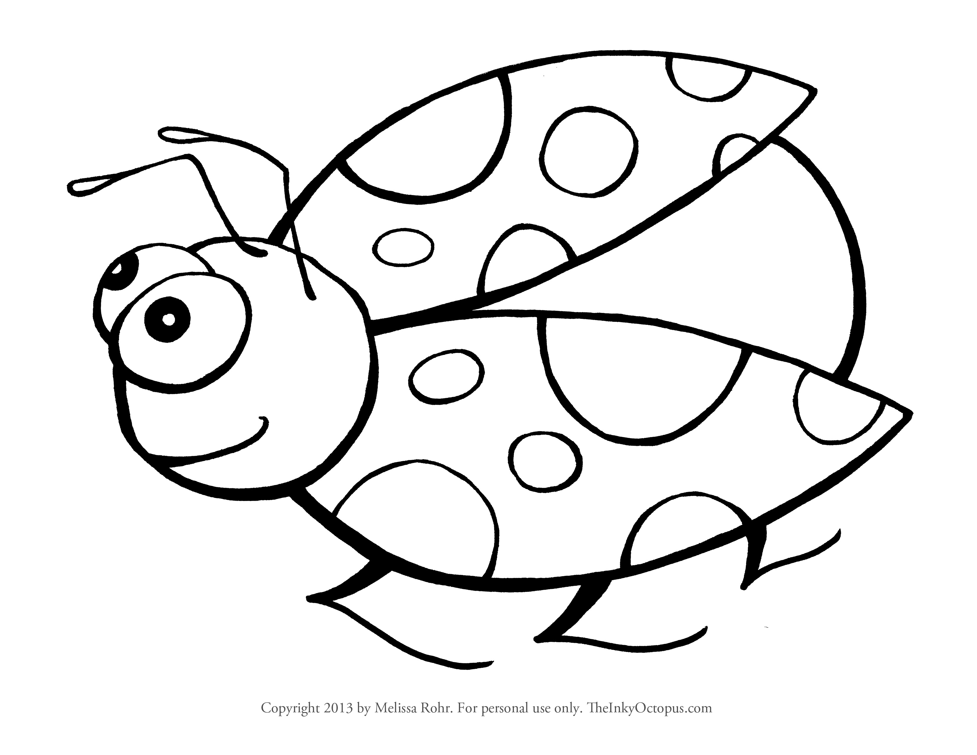 Disegno da colorare: Coccinella (Animali) #3389 - Pagine da Colorare Stampabili Gratuite