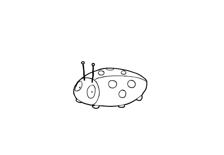 Disegno da colorare: Coccinella (Animali) #3444 - Pagine da Colorare Stampabili Gratuite