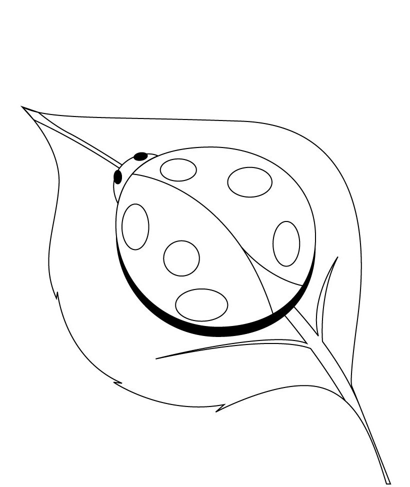 Disegno da colorare: Coccinella (Animali) #3525 - Pagine da Colorare Stampabili Gratuite