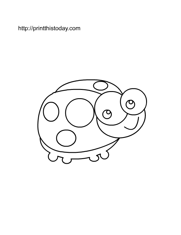 Disegno da colorare: Coccinella (Animali) #3545 - Pagine da Colorare Stampabili Gratuite