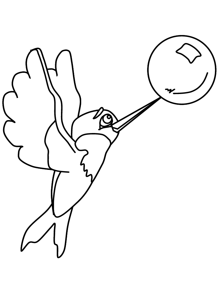 Disegno da colorare: Colibrì (Animali) #3791 - Pagine da Colorare Stampabili Gratuite