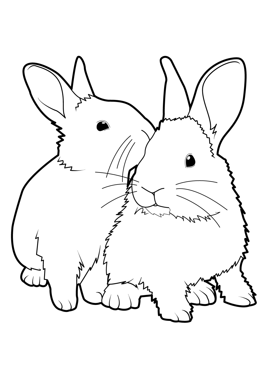 Disegno da colorare: Coniglio (Animali) #9503 - Pagine da Colorare Stampabili Gratuite