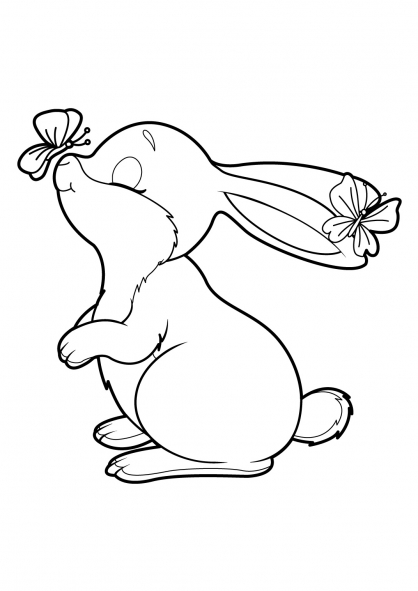 Disegno da colorare: Coniglio (Animali) #9565 - Pagine da Colorare Stampabili Gratuite
