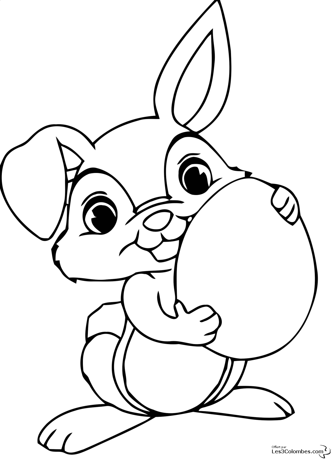 Disegno da colorare: Coniglio (Animali) #9647 - Pagine da Colorare Stampabili Gratuite