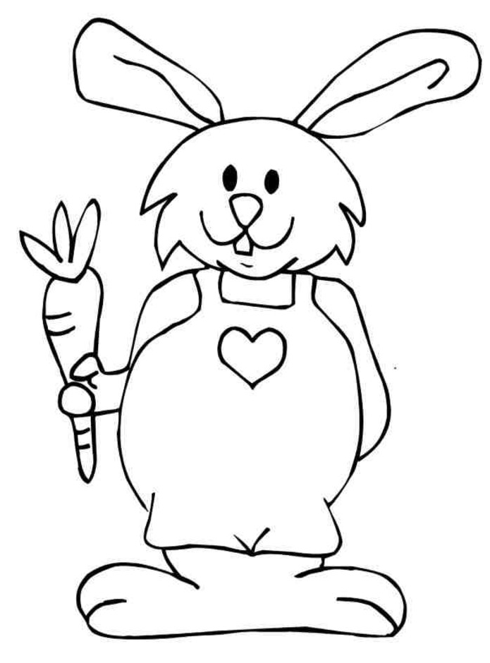 Disegno da colorare: Coniglio (Animali) #9660 - Pagine da Colorare Stampabili Gratuite