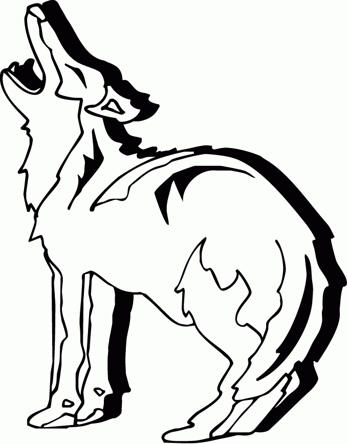 Disegno da colorare: Coyote (Animali) #4505 - Pagine da Colorare Stampabili Gratuite