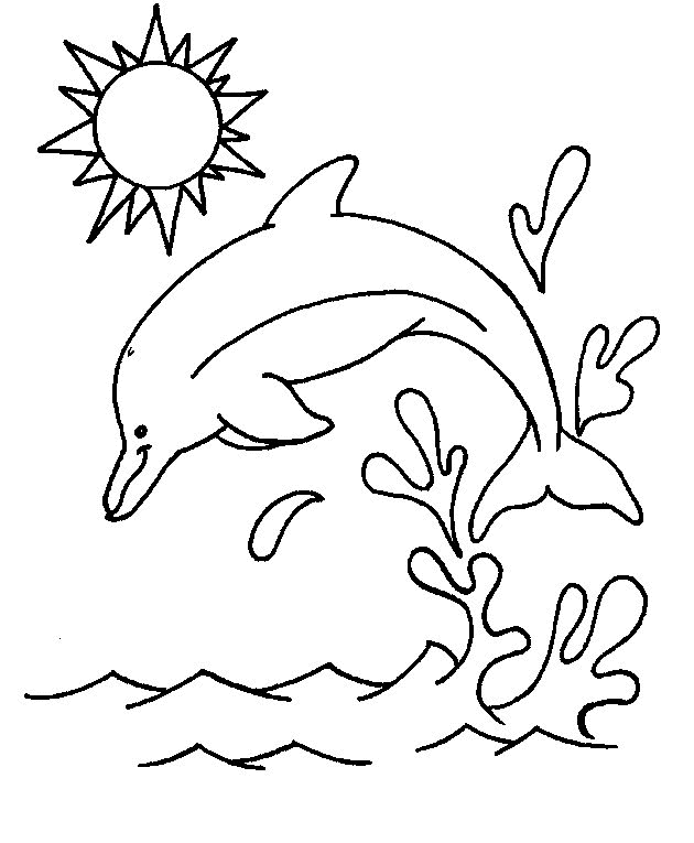 Disegno da colorare: Delfino (Animali) #5093 - Pagine da Colorare Stampabili Gratuite