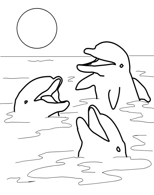 Disegno da colorare: Delfino (Animali) #5104 - Pagine da Colorare Stampabili Gratuite