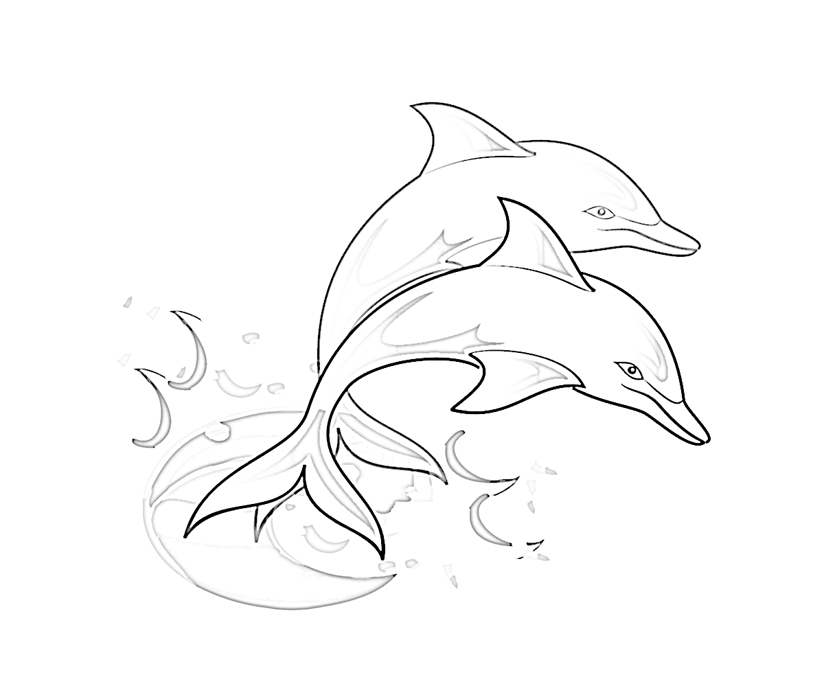 Disegno da colorare: Delfino (Animali) #5113 - Pagine da Colorare Stampabili Gratuite