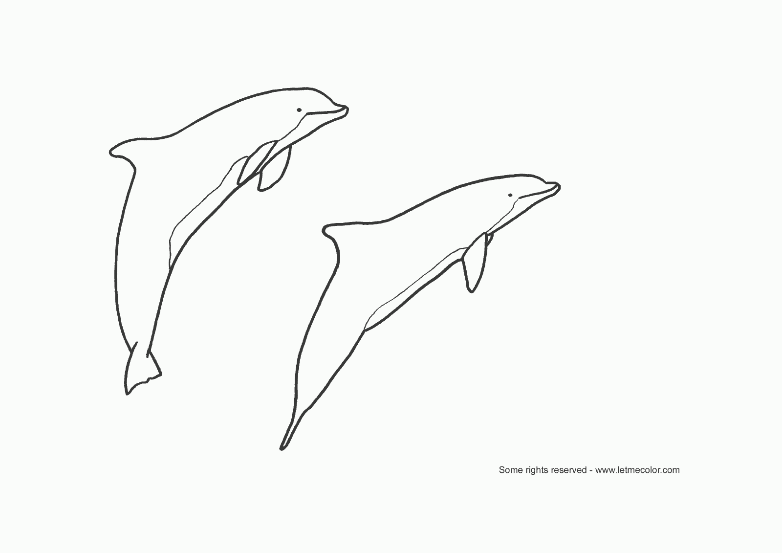 Disegno da colorare: Delfino (Animali) #5115 - Pagine da Colorare Stampabili Gratuite