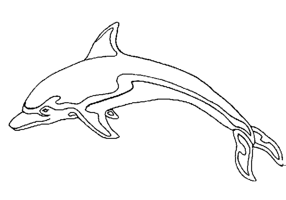 Disegno da colorare: Delfino (Animali) #5123 - Pagine da Colorare Stampabili Gratuite