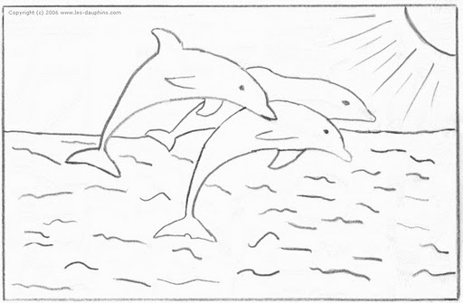 Disegno da colorare: Delfino (Animali) #5173 - Pagine da Colorare Stampabili Gratuite