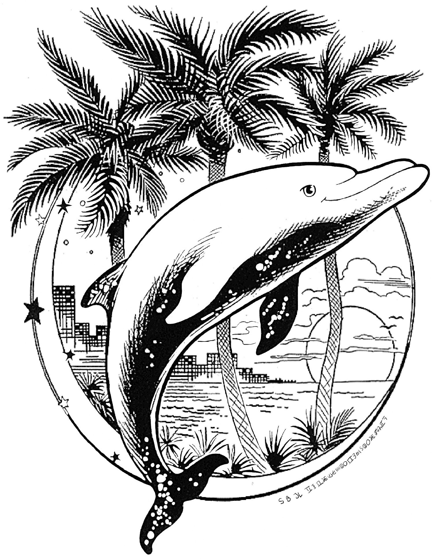 Disegno da colorare: Delfino (Animali) #5234 - Pagine da Colorare Stampabili Gratuite