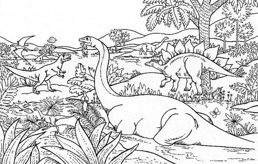 Disegno da colorare: Dinosauro (Animali) #5495 - Pagine da Colorare Stampabili Gratuite