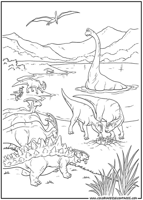 Disegno da colorare: Dinosauro (Animali) #5522 - Pagine da Colorare Stampabili Gratuite