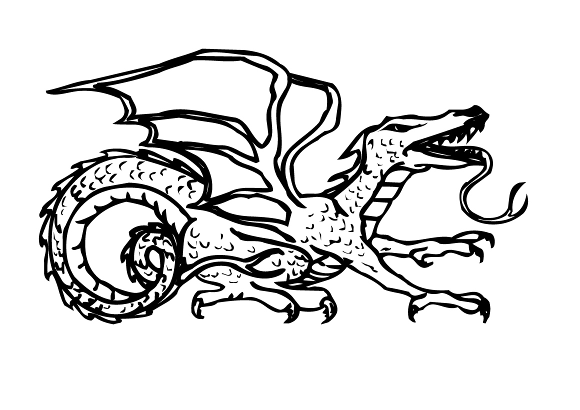 Disegno da colorare: Drago (Animali) #5779 - Pagine da Colorare Stampabili Gratuite