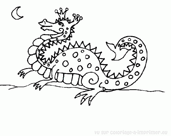 Disegno da colorare: Drago (Animali) #5853 - Pagine da Colorare Stampabili Gratuite