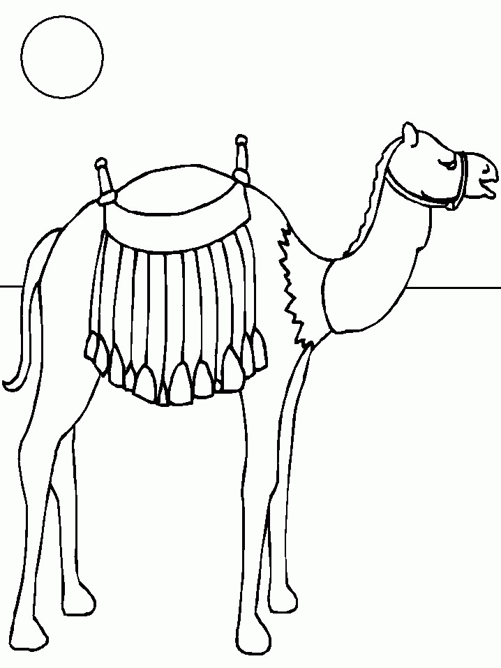 Disegno da colorare: Dromedario (Animali) #6021 - Pagine da Colorare Stampabili Gratuite