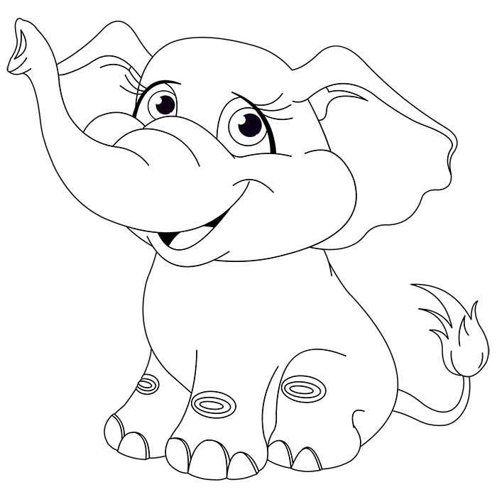 Disegno da colorare: Elefante (Animali) #6324 - Pagine da Colorare Stampabili Gratuite