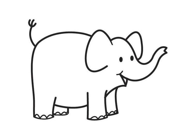 Disegno da colorare: Elefante (Animali) #6334 - Pagine da Colorare Stampabili Gratuite