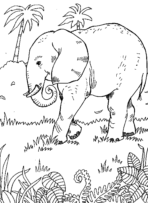 Disegno da colorare: Elefante (Animali) #6345 - Pagine da Colorare Stampabili Gratuite