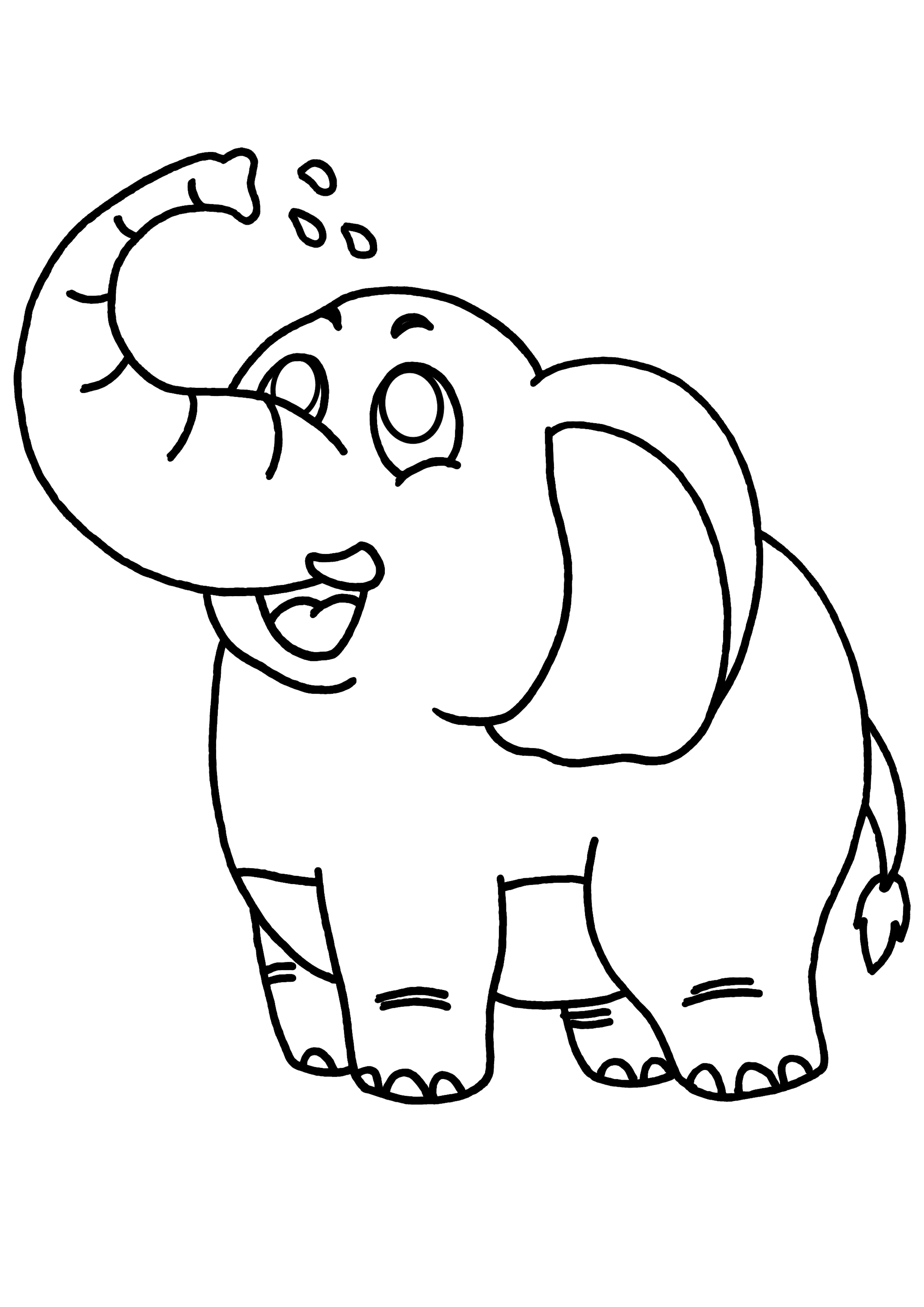 Disegno da colorare: Elefante (Animali) #6347 - Pagine da Colorare Stampabili Gratuite