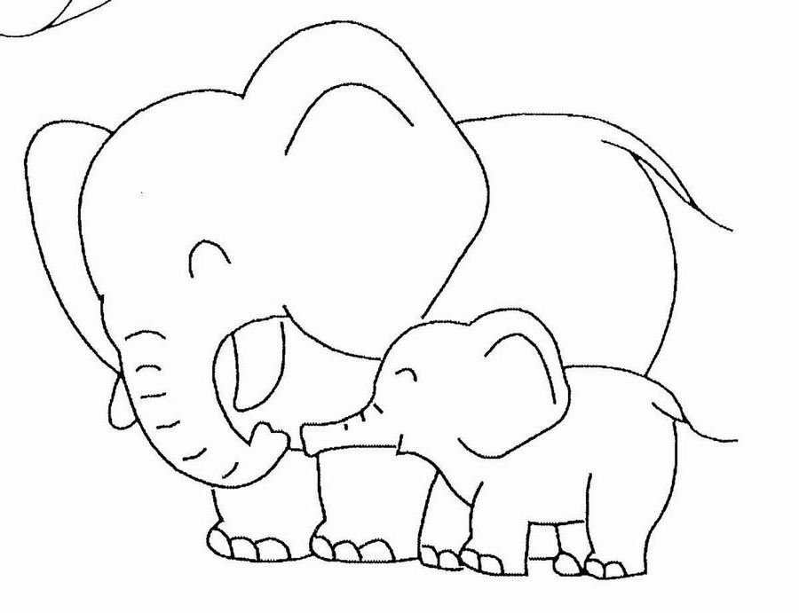 Disegno da colorare: Elefante (Animali) #6355 - Pagine da Colorare Stampabili Gratuite