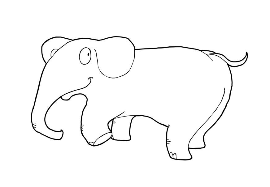 Disegno da colorare: Elefante (Animali) #6390 - Pagine da Colorare Stampabili Gratuite