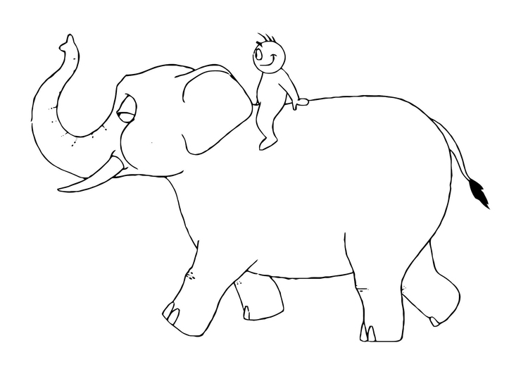 Disegno da colorare: Elefante (Animali) #6411 - Pagine da Colorare Stampabili Gratuite