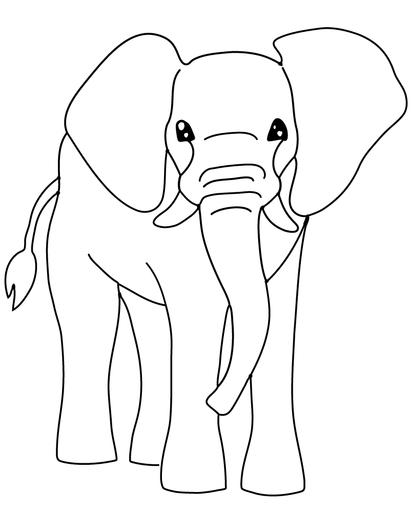 Disegno da colorare: Elefante (Animali) #6421 - Pagine da Colorare Stampabili Gratuite