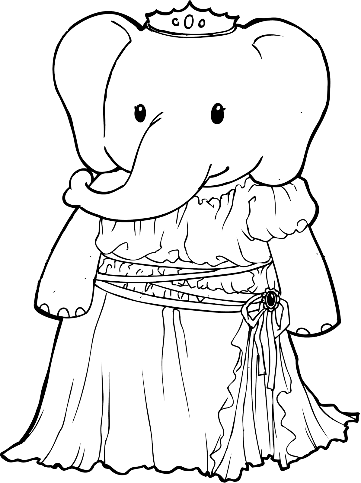 Disegno da colorare: Elefante (Animali) #6436 - Pagine da Colorare Stampabili Gratuite