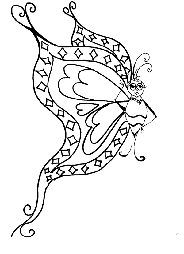 Disegno da colorare: Farfalla (Animali) #15766 - Pagine da Colorare Stampabili Gratuite