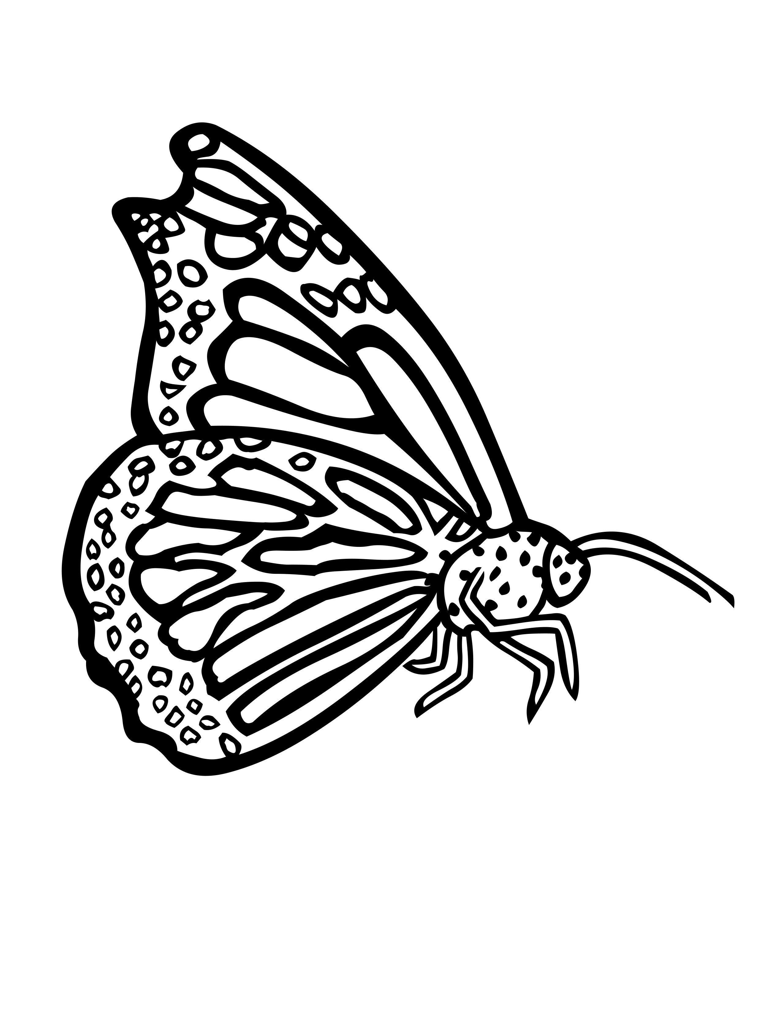 Disegno da colorare: Farfalla (Animali) #15852 - Pagine da Colorare Stampabili Gratuite