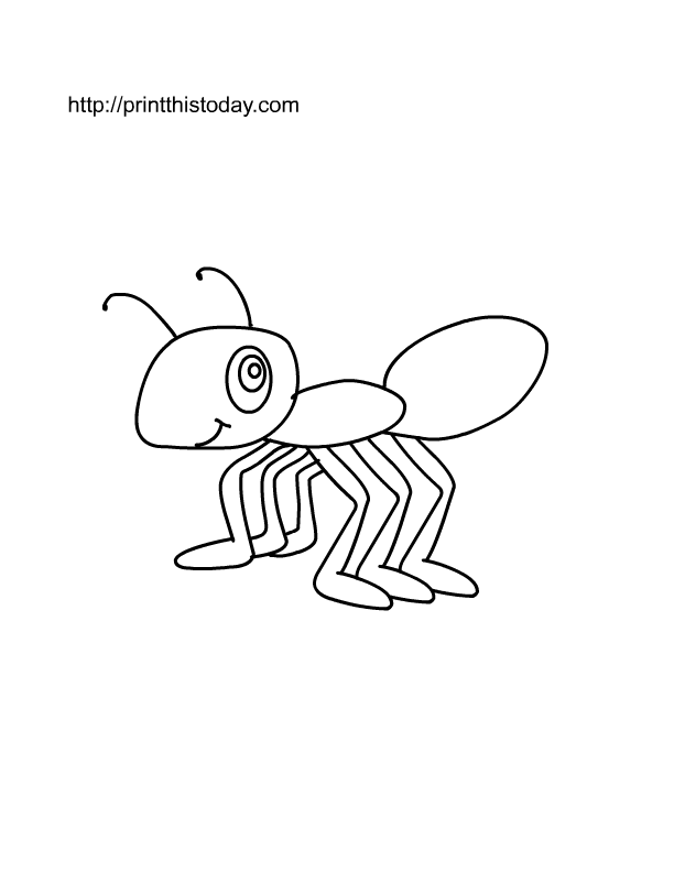Disegno da colorare: Formica (Animali) #6938 - Pagine da Colorare Stampabili Gratuite