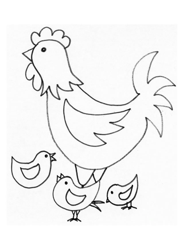 Disegno da colorare: Gallina (Animali) #17444 - Pagine da Colorare Stampabili Gratuite