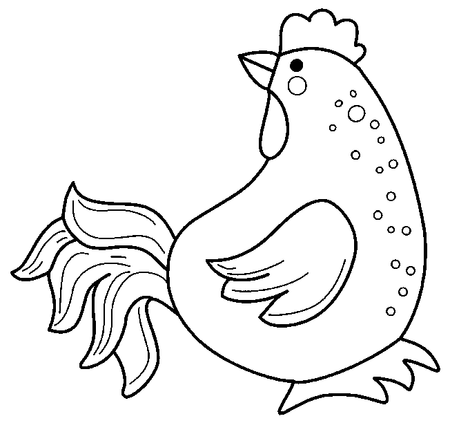 Disegno da colorare: Gallina (Animali) #17522 - Pagine da Colorare Stampabili Gratuite