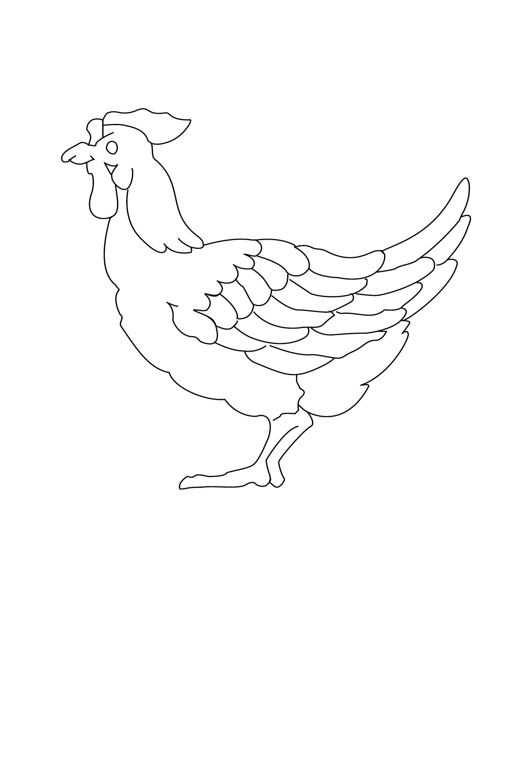 Disegno da colorare: Gallina (Animali) #17584 - Pagine da Colorare Stampabili Gratuite