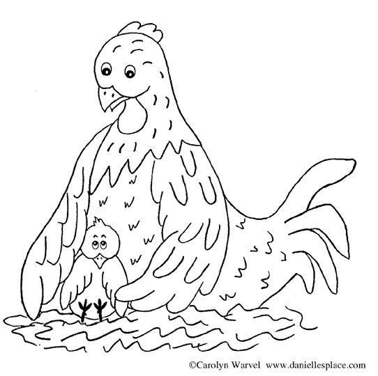 Disegno da colorare: Gallina (Animali) #17585 - Pagine da Colorare Stampabili Gratuite