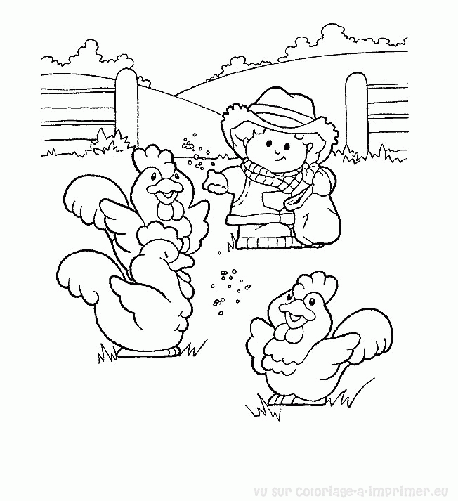 Disegno da colorare: Gallina (Animali) #17607 - Pagine da Colorare Stampabili Gratuite