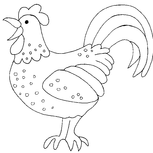 Disegno da colorare: Gallo (Animali) #4090 - Pagine da Colorare Stampabili Gratuite