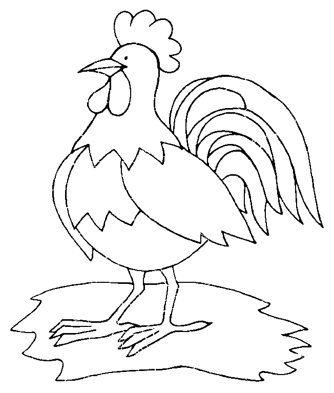 Disegno da colorare: Gallo (Animali) #4114 - Pagine da Colorare Stampabili Gratuite