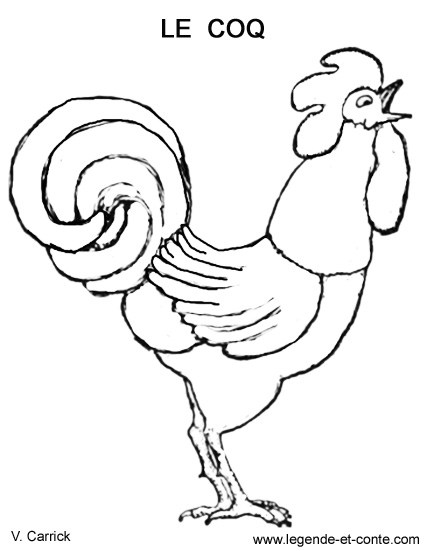Disegno da colorare: Gallo (Animali) #4116 - Pagine da Colorare Stampabili Gratuite