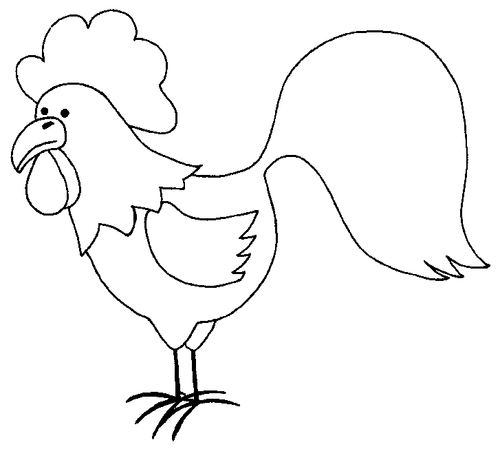 Disegno da colorare: Gallo (Animali) #4132 - Pagine da Colorare Stampabili Gratuite